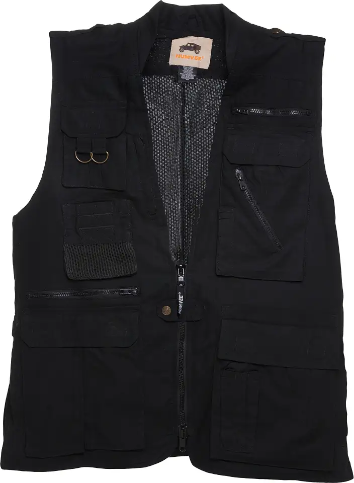 Humvee Utility Vest with 21 Pockets -Travel, Safari, Hunting, Camping, 100% Cotton, Tactical Jacket for Men & Women