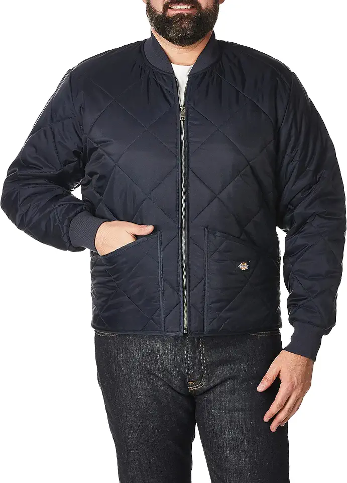Dickies Men's Water Resistant Diamond Quilted Nylon Jacket