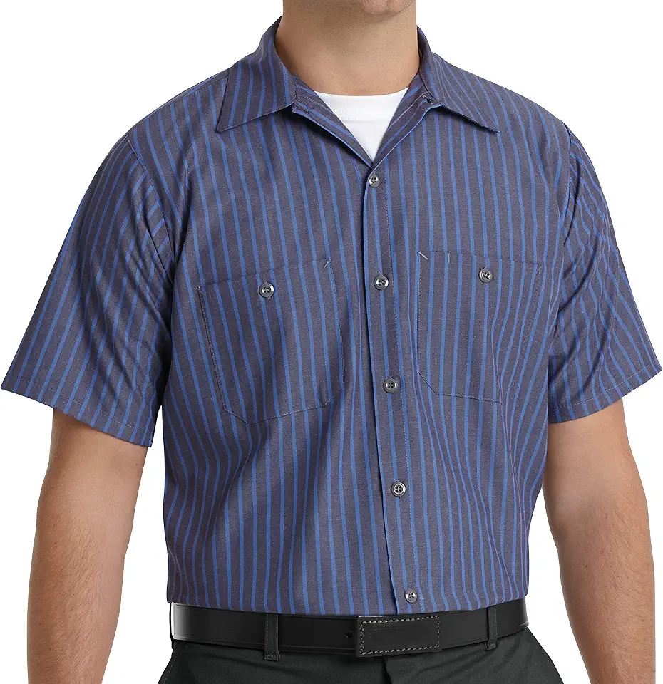 Red Kap Men's Industrial Short Sleeve Work Shirt