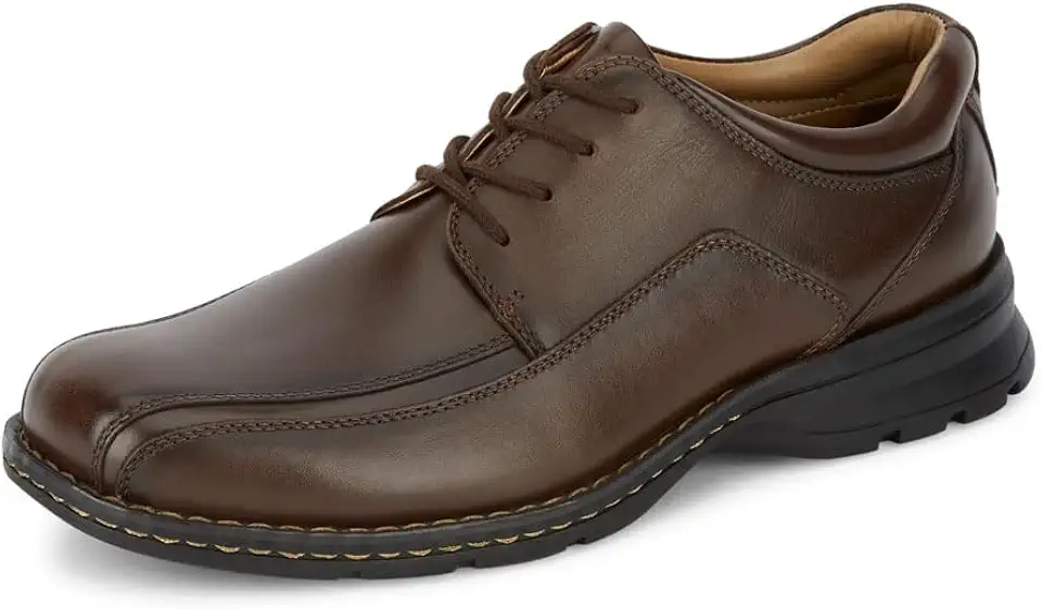 DOCKERS Mens Trustee Leather Cap Toe Dress Oxford Shoes