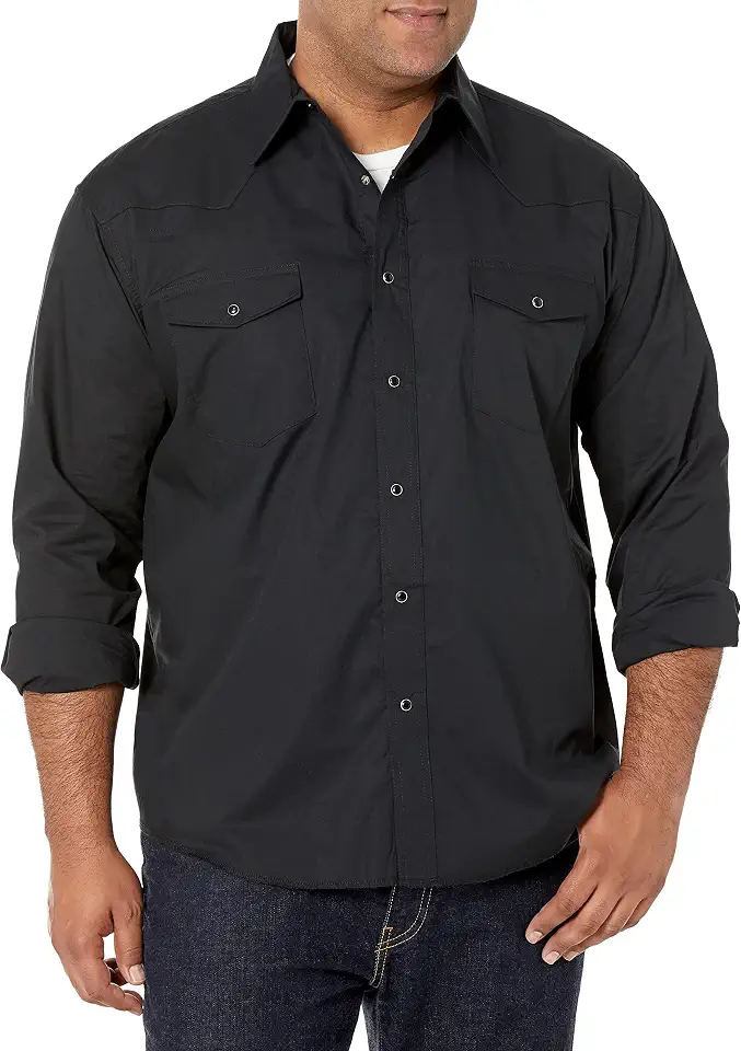 Wrangler Western Black Sport Shirt
