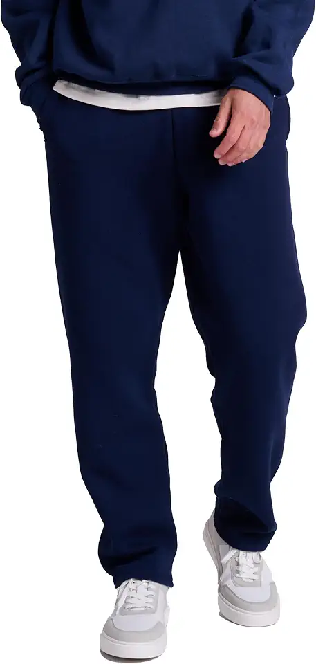 OEKO-TEX STANDARD 100 Russell Athletic Men's Dri Power Fleece Open Bottom Sweatpants with Pockets, Relaxed Fit, Moisture Wicking