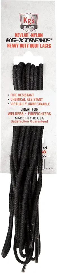 Kg's XTREME Heavy Duty Boot Laces made from 100% Kevlar and Nylon, Virtually Indestructible Boot Laces