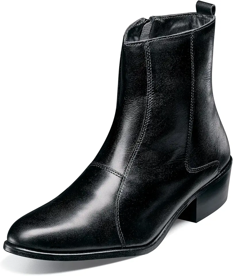 Stacy Adams Men's Santos Plain-Toe Side Zipper Boot