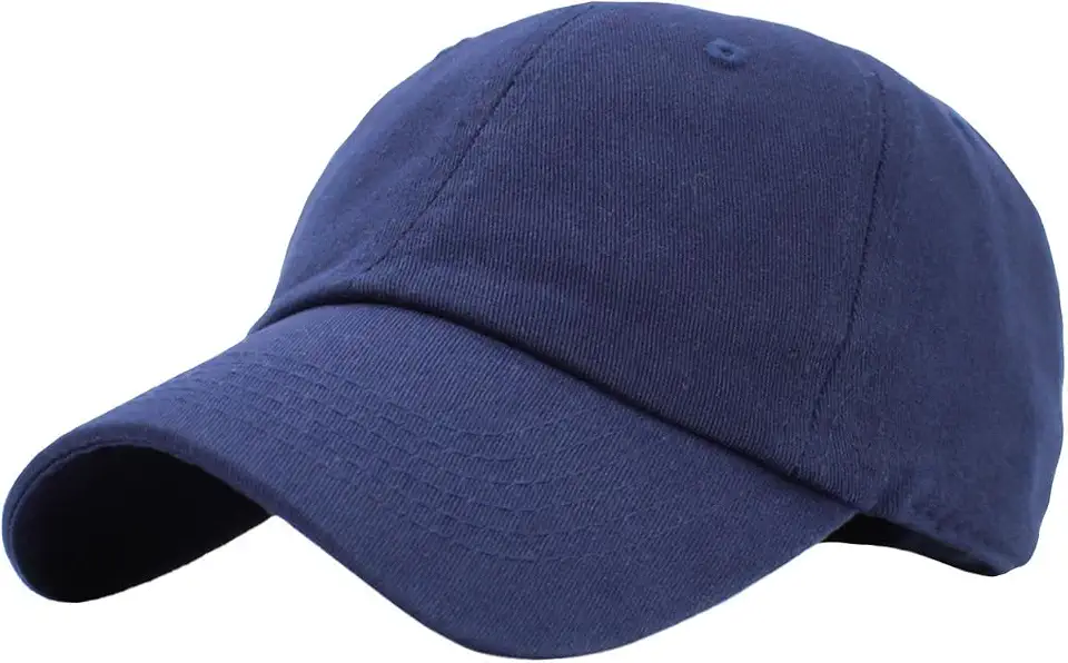 Men's Navy Blue Cotton Baseball Cap