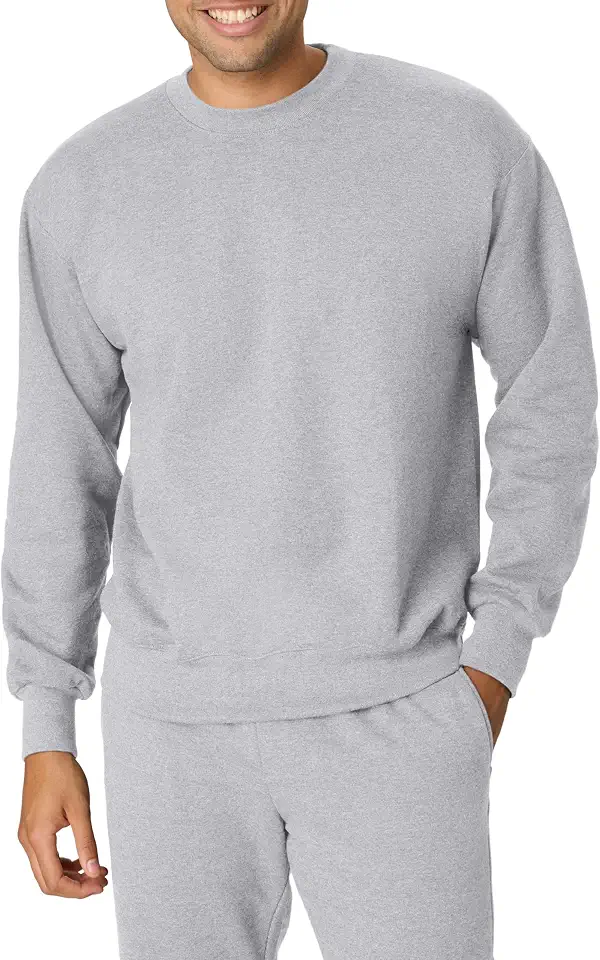 Men's Heavyweight Grey Crewneck Sweatshirt