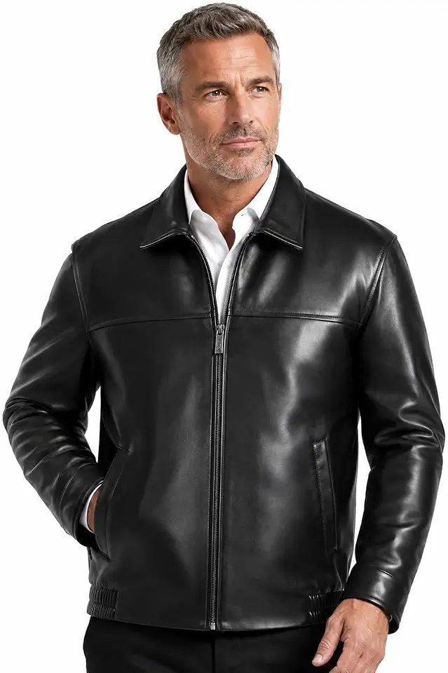Reed Men's New Zealand Lambskin Leather Jacket