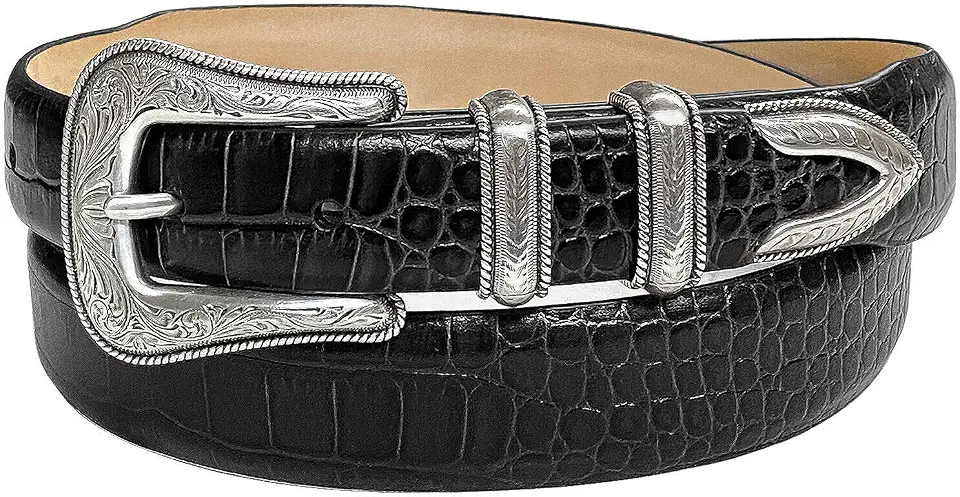 Brenton Genuine Full-Grain Cowhide Leather Dress Belt 1-1/8"(30mm) taper down to 1"(25mm) wide or Belt Strap only