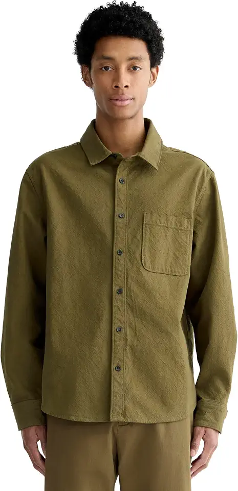 Organic Content Standard 100 Everlane Men's The Canvas Organic Cotton Overshirt