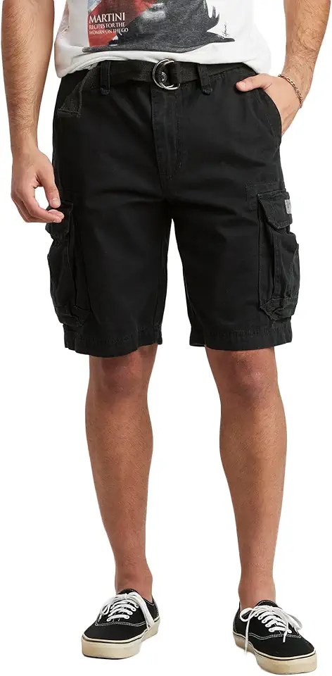 UNIONBAY Men's Survivor Belted Cargo Short-Reg and Big & Tall Sizes