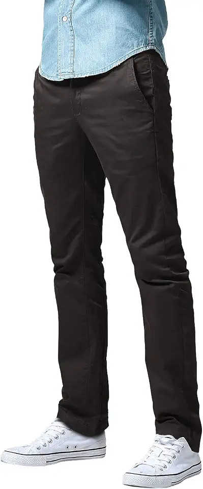 Men's Charcoal Grey Straight Fit Corduroy Pants