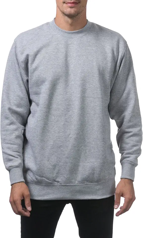 Pro Club Men's Heavyweight 13oz Crew Neck Fleece Pullover Sweatshirt