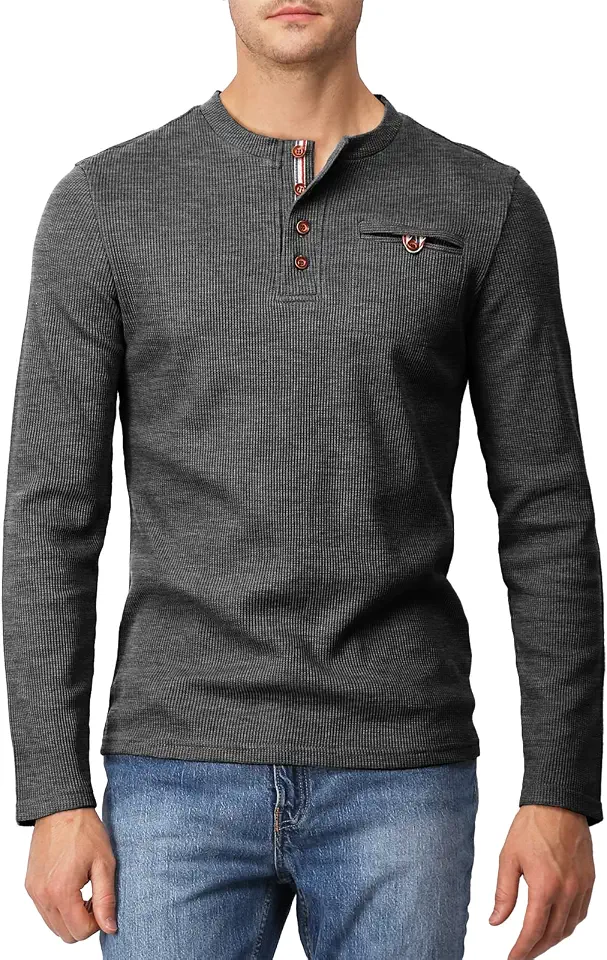 H2H Mens Casual Slim Fit Jacket Cardigans Long Sleeve Thermal