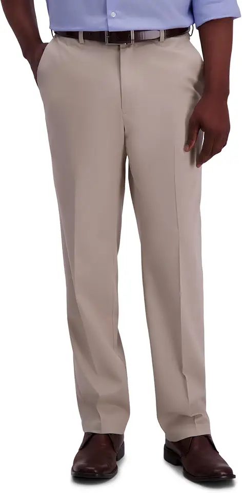 Haggar Men's Classic Fit Premium No Iron Khaki Pant