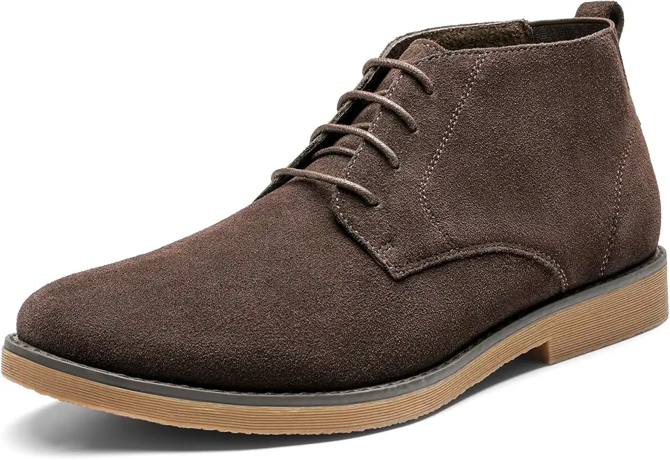 Bruno Marc Men's Classic Suede Dress Chukka Boots