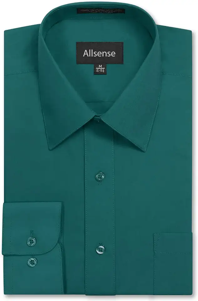 Allsense Men's Regular-Fit Long-Sleeve Dress Shirt