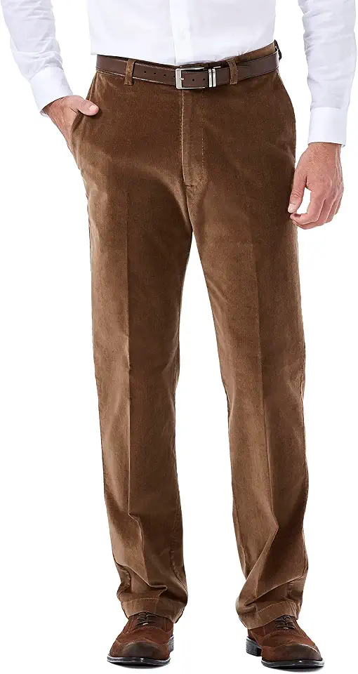 Haggar Men’s Classic Fit Premium Stretch Corduroy Pant