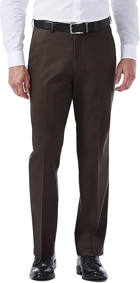 Haggar Men's Classic Fit Premium No Iron Khaki Pant