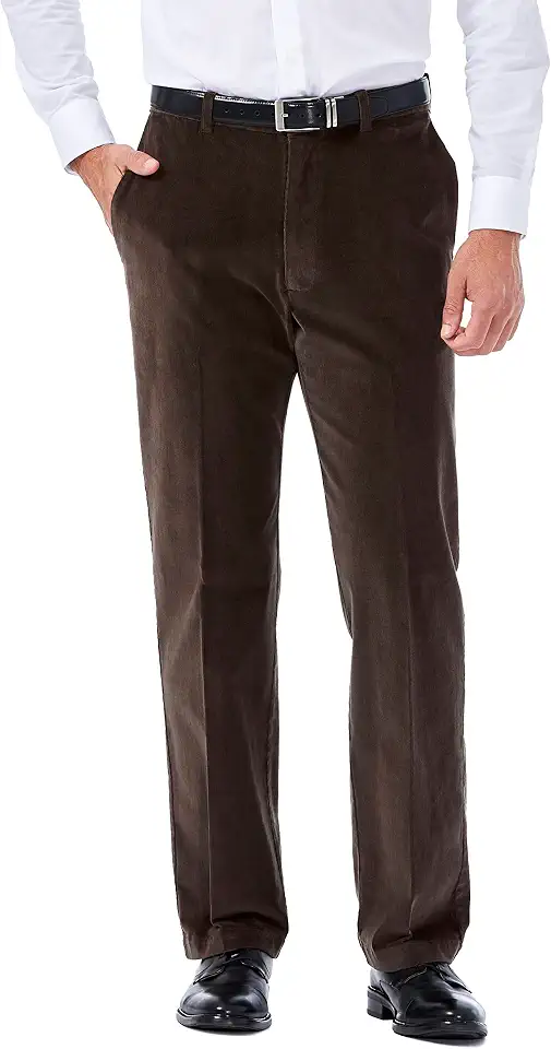 Haggar Men’s Classic Fit Premium Stretch Corduroy Pant