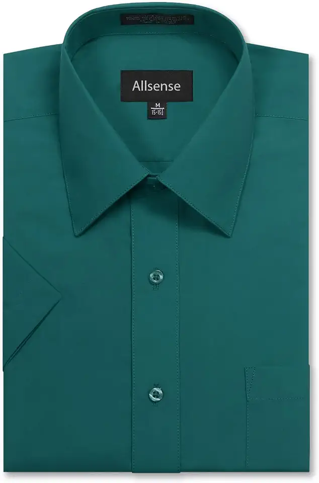Allsense Men's Regular-Fit Short-Sleeve Dress Shirt