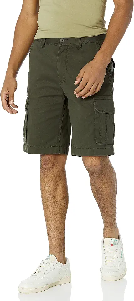 Men's Olive Green Ripstop Cargo Shorts