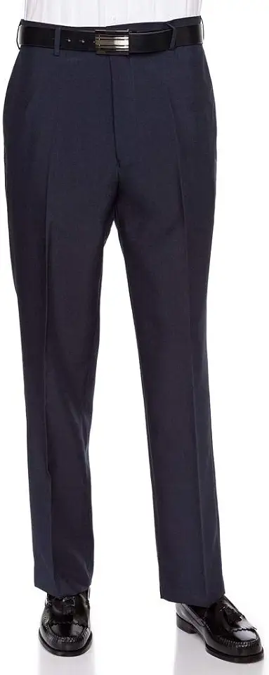 RGM Mens Dress Pants Flat Front - Machine Washable Casual Pants Comfortable for Everyday Wear - Versatile Suit Pant for Work