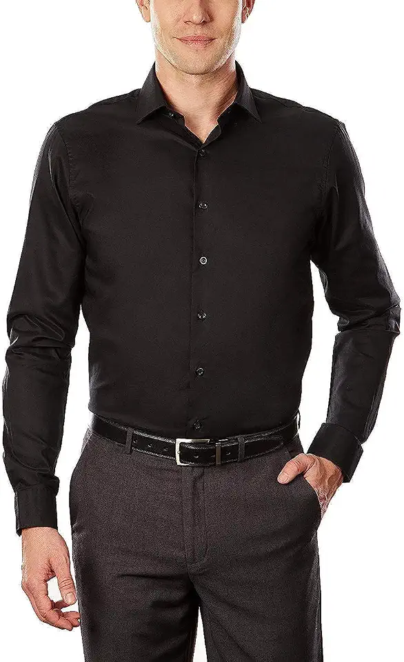 Kenneth Cole Unlisted Men's Slim Fit Solid Dress Shirt - Amazon Exclusive