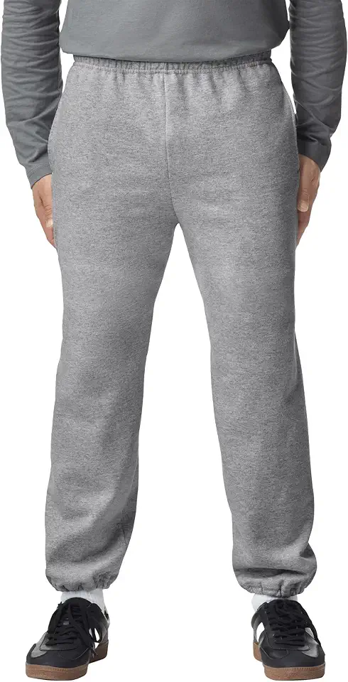 OEKO-TEX STANDARD 100 Gildan Adult Fleece Elastic Bottom Sweatpants with Pockets, Style G18100