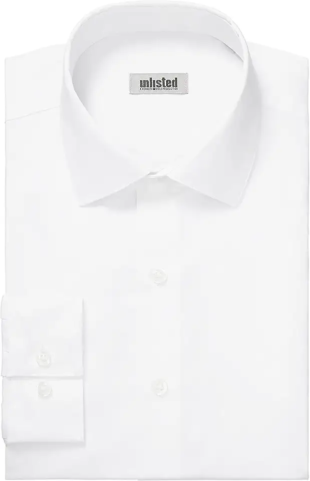 Kenneth Cole New York Kenneth Cole Unlisted Men's Slim Fit Solid Dress Shirt - Amazon Exclusive