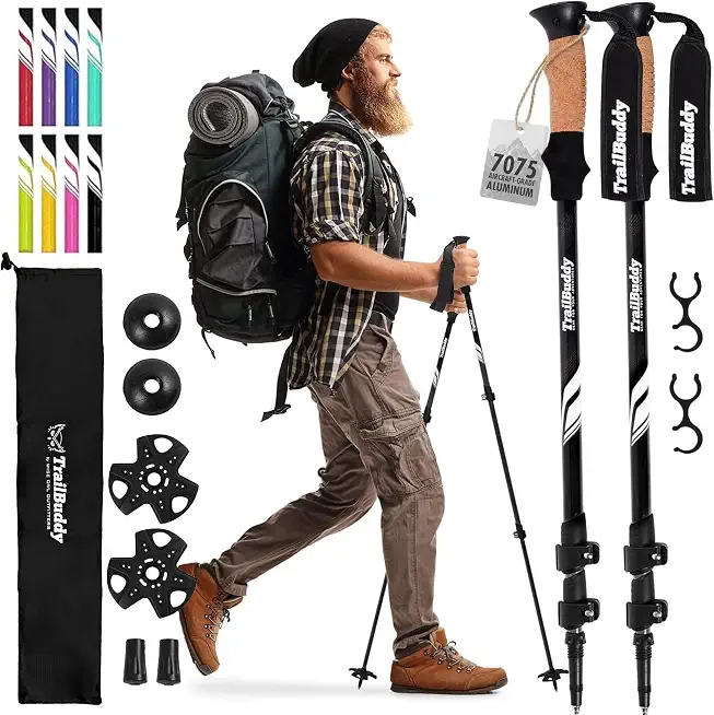 Men's Carbon Fiber Lightweight Trekking Poles