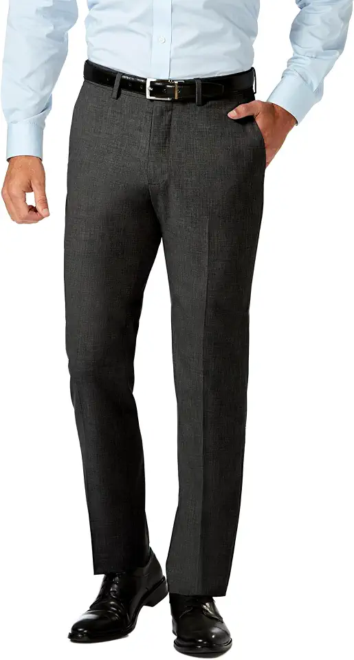 Men's Haggar Men’s Jmh 4-Way Stretch Slim Fit Flat Front Dress Pant