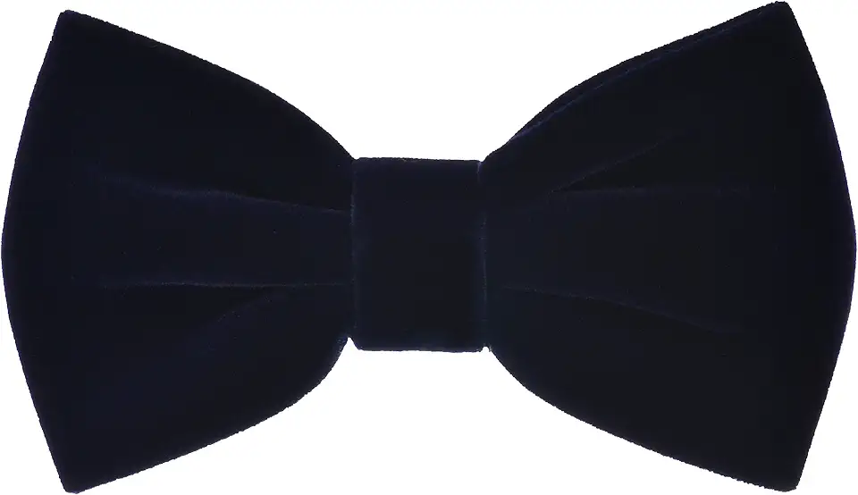 S.H. Churchill & Co. Men's 100% Velvet Pre-Tied Bow Tie & Pocket Square Set