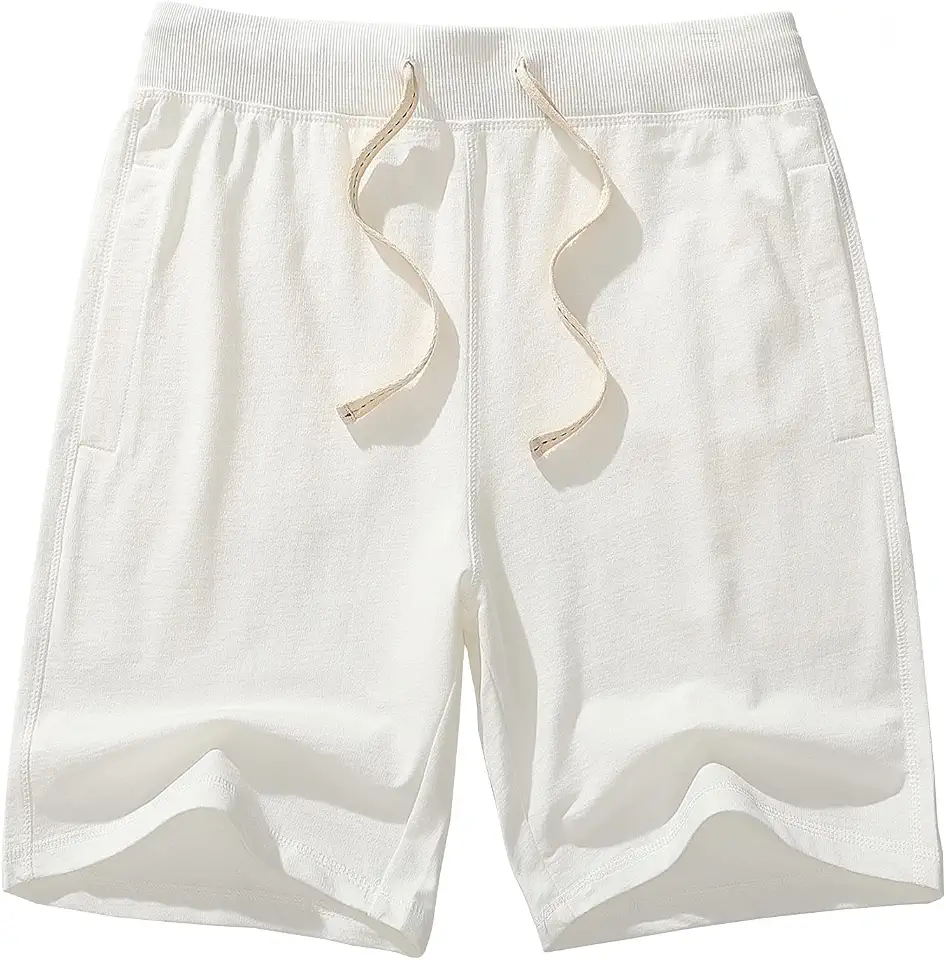 OEKO-TEX STANDARD 100 AMY COULEE Mens Casual Classic Cotton Sweat Shorts with Pockets
