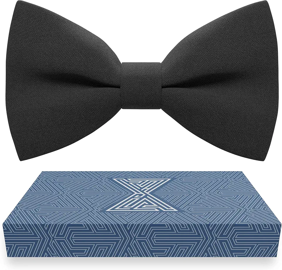 Bow Tie House Mens Bowties Pre-tied Shape Clip on Bowtie Solid Men Formal Wear for kids, baby boys, toddler any age bow ties