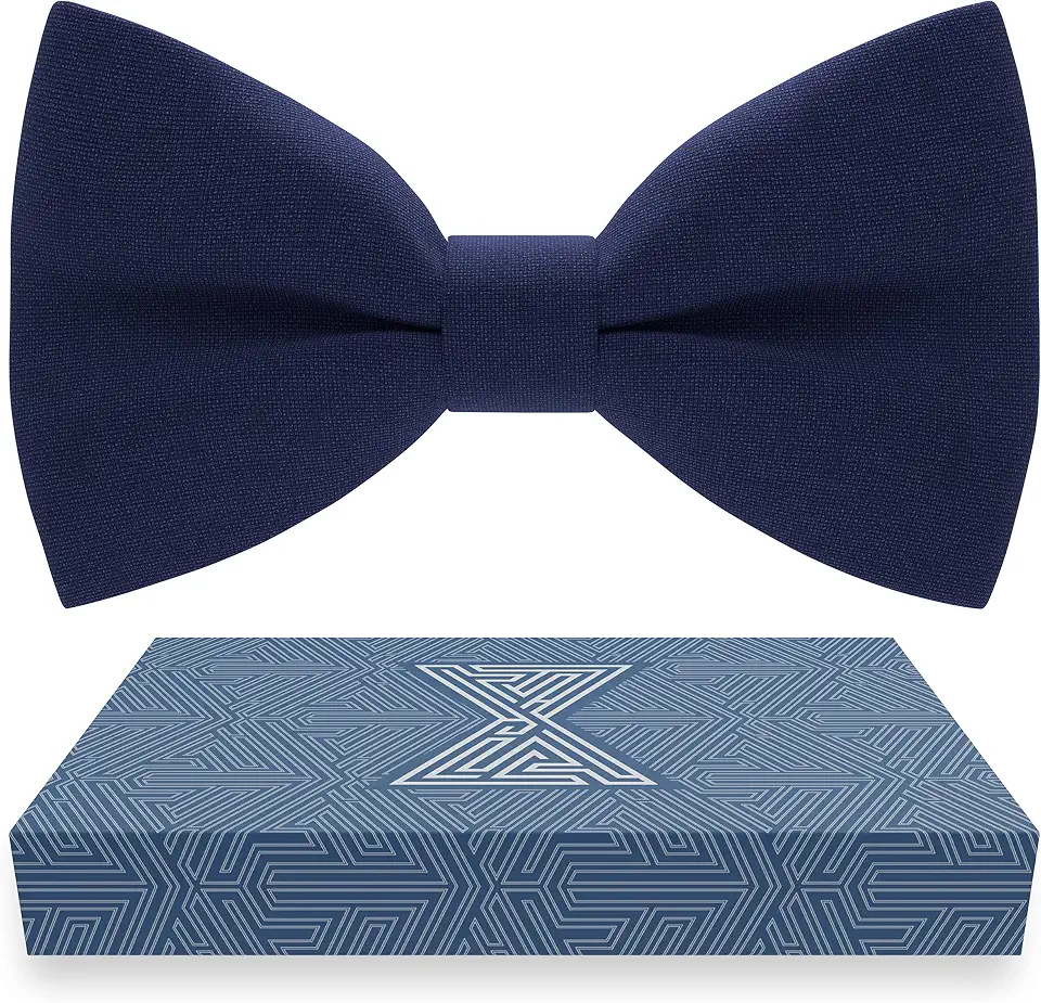 Bow Tie House Mens Bowties Pre-tied Shape Clip on Bowtie Solid Men Formal Wear for kids, baby boys, toddler any age bow ties