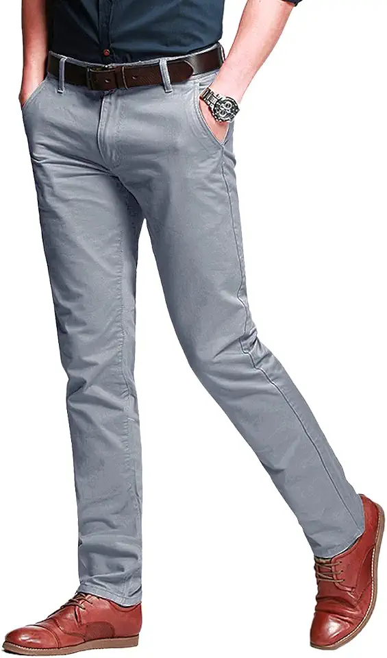 Match Men's Slim Tapered Casual Pants #8105