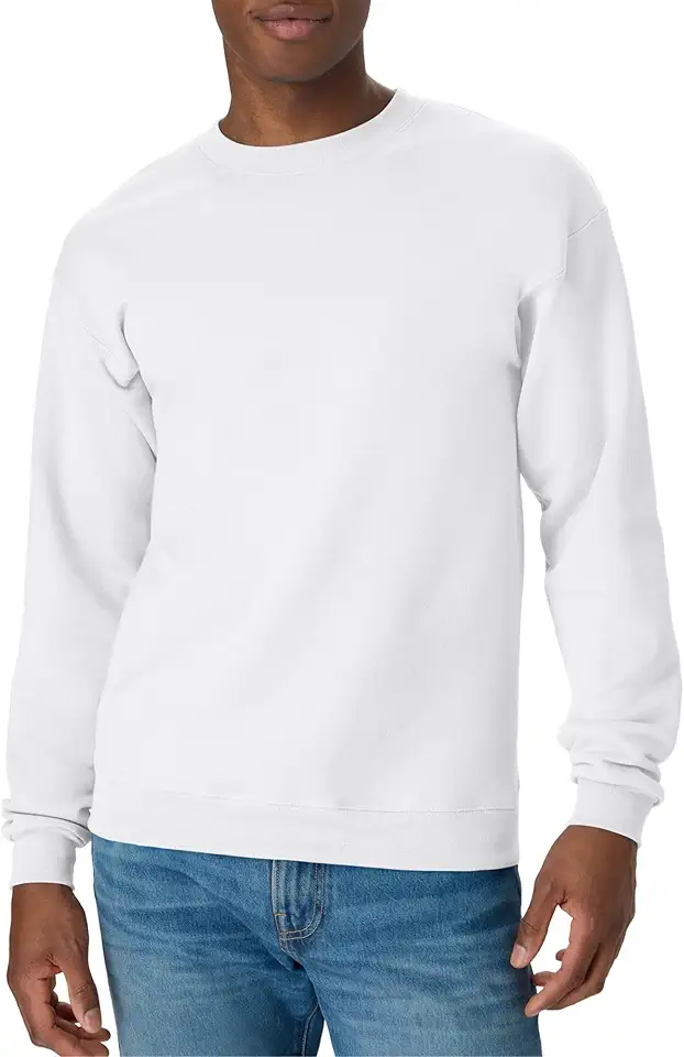 Hanes Men's Sweatshirt, EcoSmart Fleece Crewneck Sweatshirt, Big & Tall Available, 1 or 2-Pack