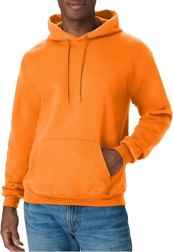 Men's Orange Hooded Jacket
