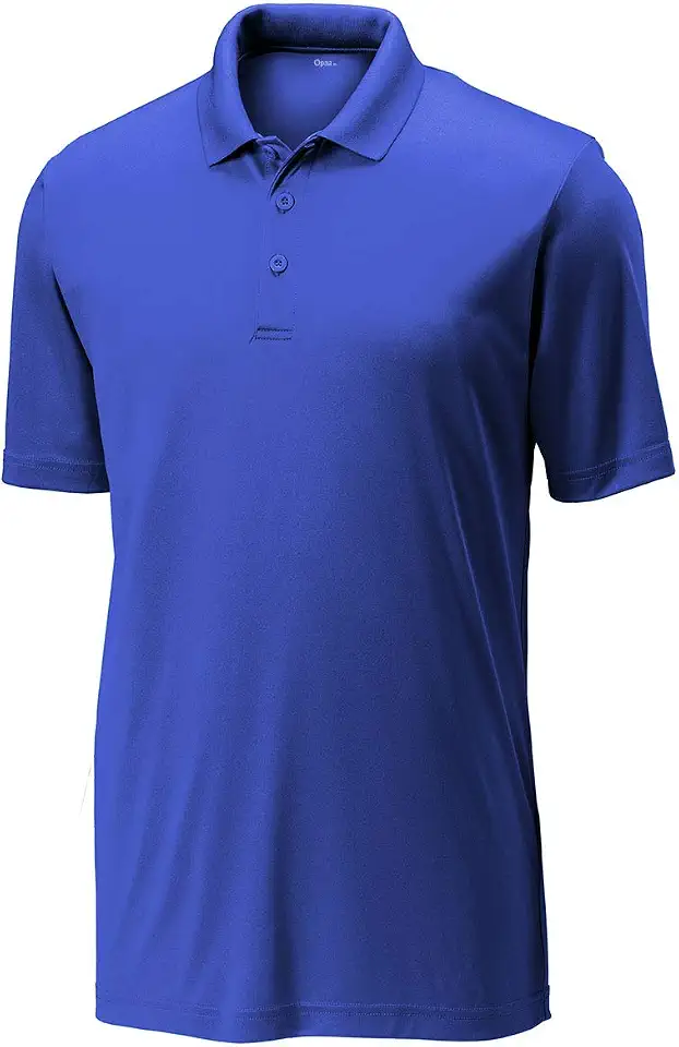 Men's Royal Blue Silk Camp Collar Shirt