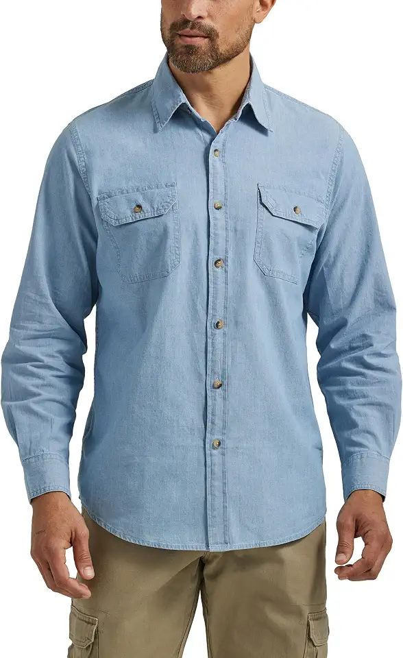 Wrangler Authentics Men's Long Sleeve Classic Woven Shirt