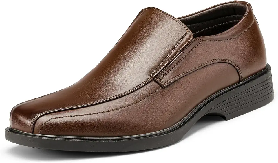 Bruno Marc Men's Square Toe Dress Loafers Shoes