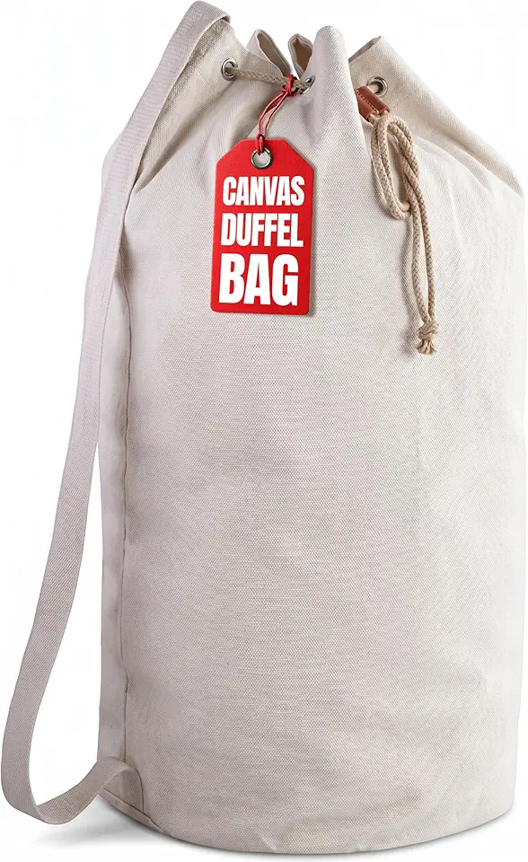Men's Canvas Drawstring Tote Bag