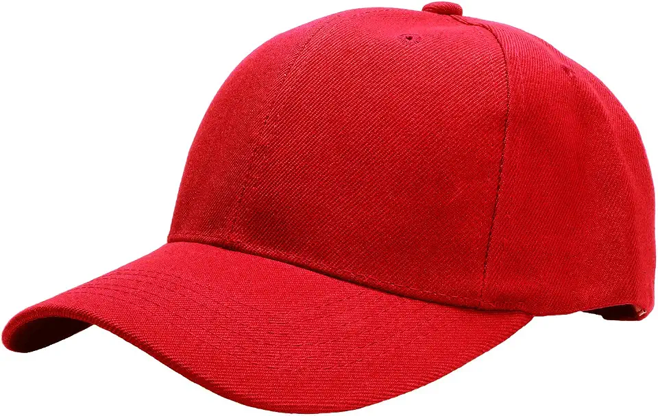 Men's Red Lightweight Running Baseball Cap