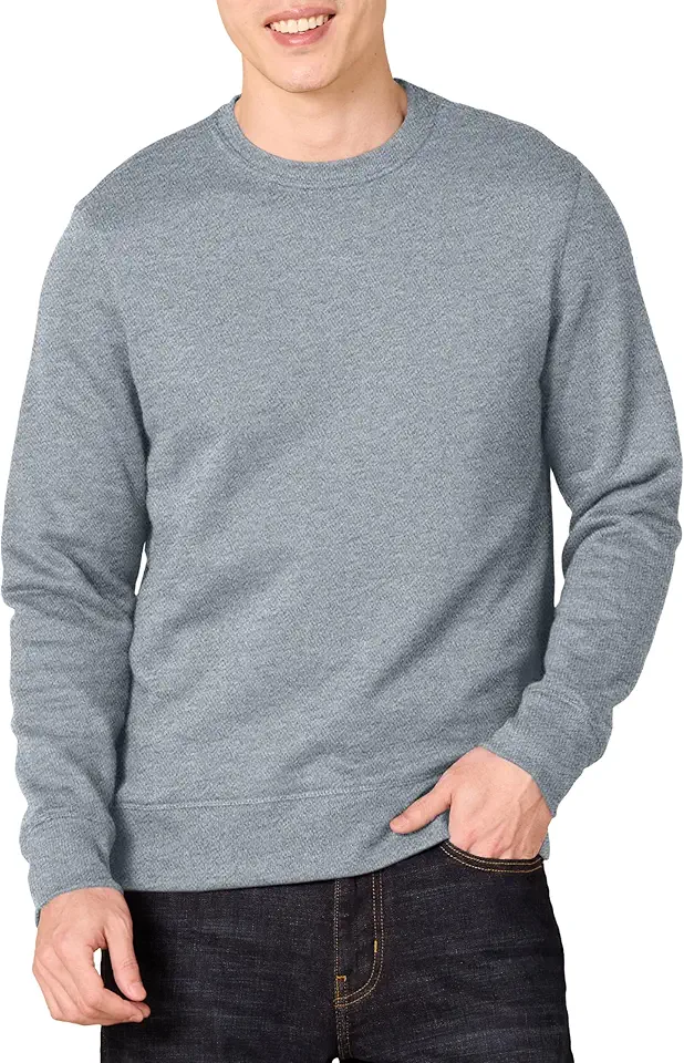 Amazon Essentials Men's Crewneck Fleece Sweatshirt with Ribbing (Available in Big & Tall)