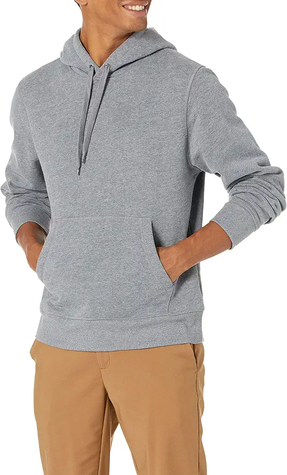 Men's Heather Grey Pullover Hoodie