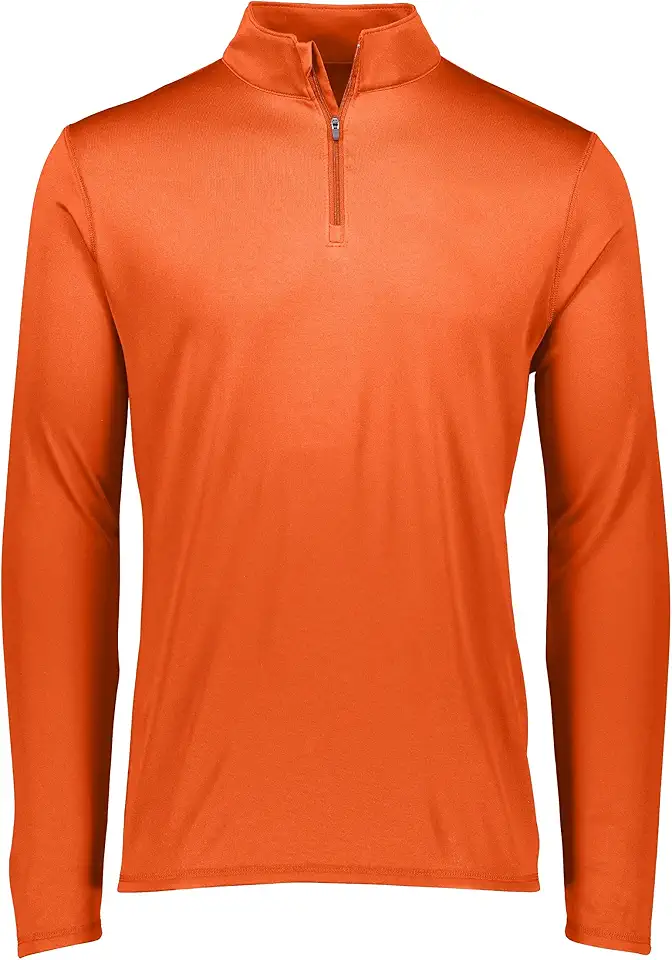Men's Burnt Orange Waxed Cotton Anorak Pullover
