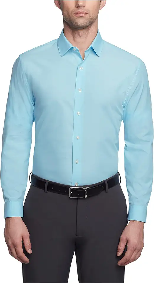 Kenneth Cole Unlisted Men's Slim Fit Solid Dress Shirt - Amazon Exclusive
