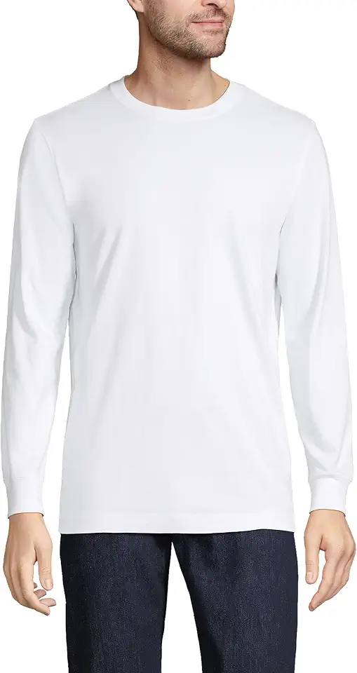 Lands' End Men's Super-T Long Sleeve T-Shirt