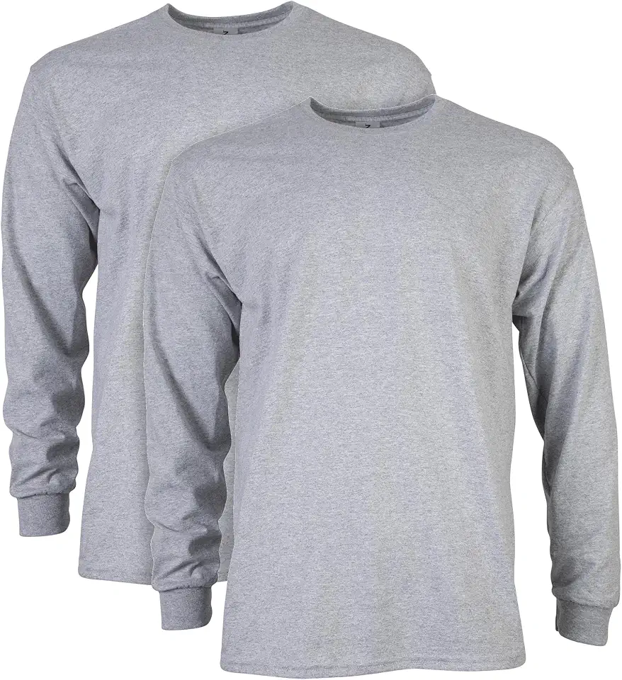 OEKO-TEX STANDARD 100 Gildan Adult Ultra Cotton Long Sleeve T-Shirt, Style G2400, Multipack