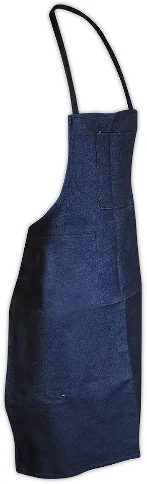 MAGID Denim Bib Style Protective Work & Lab Apron, 1 Apron, (B8362P)